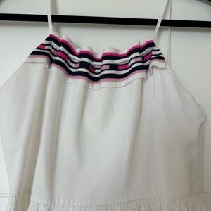 Club Monaco White Embroidered Maxi Dress Boho